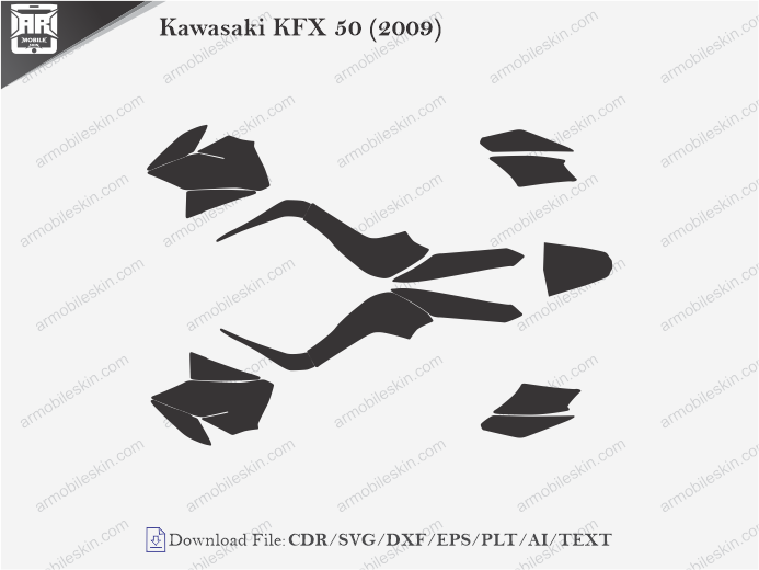 Kawasaki KFX 50 (2009) Wrap Skin Template