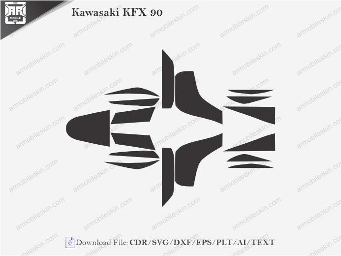 Kawasaki KFX 90 Wrap Skin Template