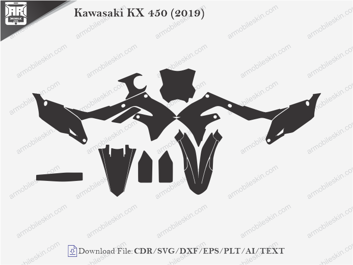 Kawasaki KX 450 (2019) Wrap Skin Template