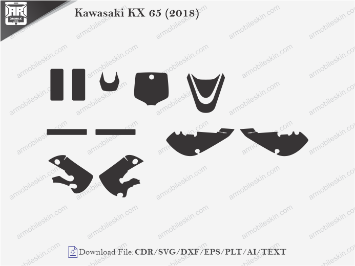 Kawasaki KX 65 (2018) Wrap Skin Template