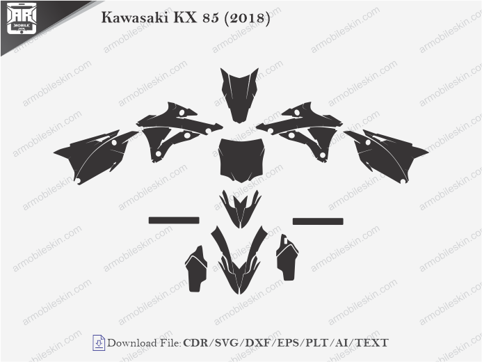 Kawasaki KX 85 (2018) Wrap Skin Template