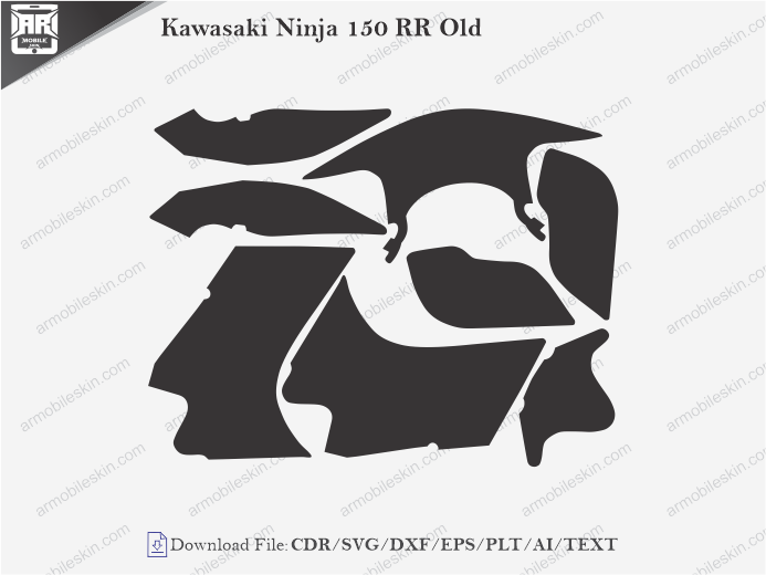 Kawasaki Ninja 150 RR Old Wrap Skin Template