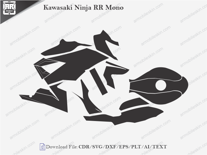 Kawasaki Ninja RR Mono Wrap Skin Template