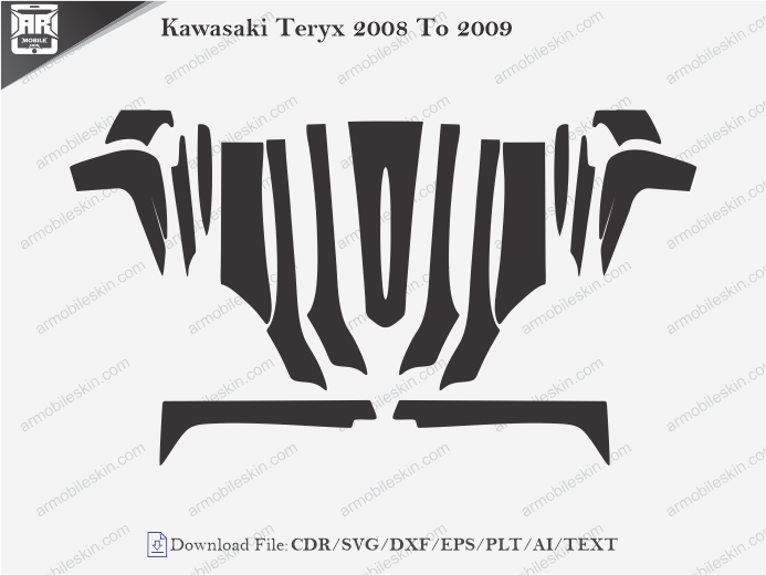 Kawasaki Teryx 2008 To 2009 Wrap Skin Template