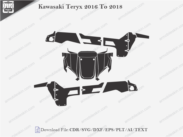 Kawasaki Teryx 2016 To 2018 Wrap Skin Template