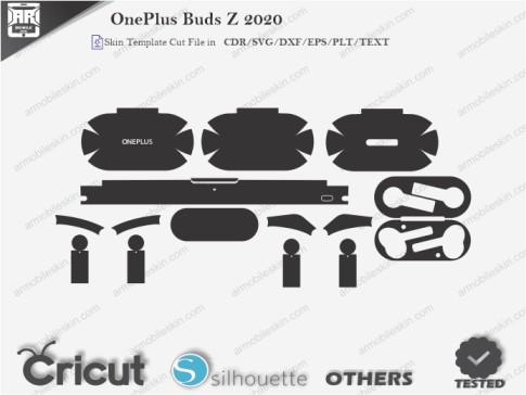 OnePlus Buds Z 2020 Skin Template Vector