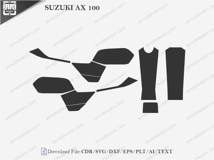 SUZUKI AX 100 Wrap Skin Template