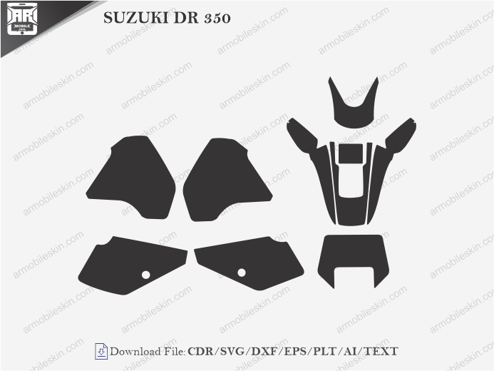 SUZUKI DR 350 Wrap Skin Template