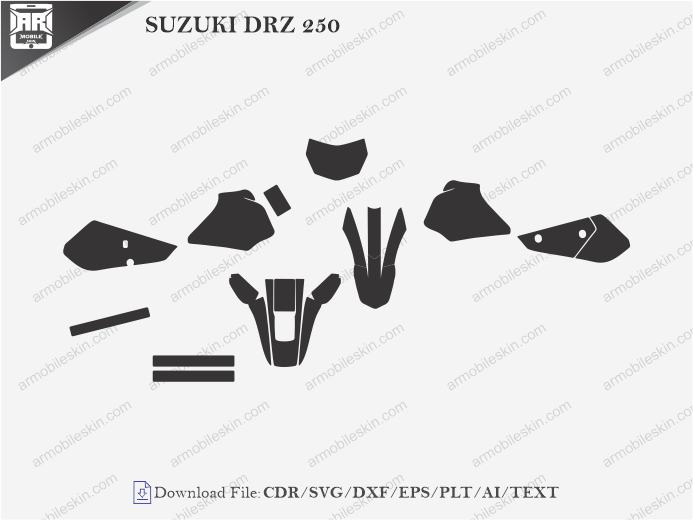 SUZUKI DRZ 250 Wrap Skin Template