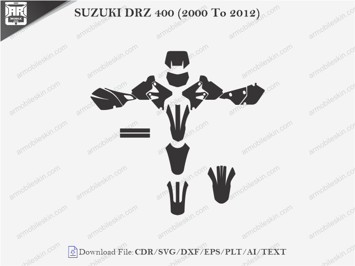 SUZUKI DRZ 400 (2000 To 2012) Wrap Skin Template