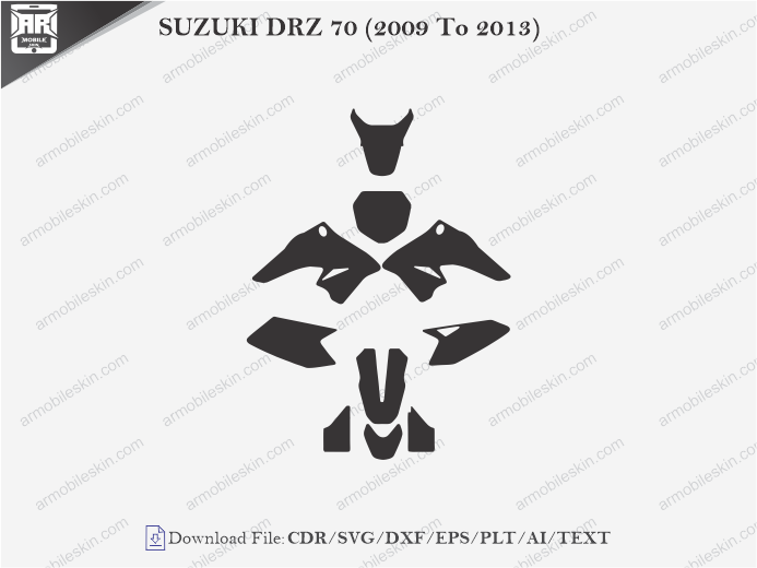 SUZUKI DRZ 70 (2009 To 2013) Wrap Skin Template