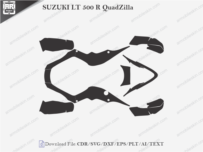 SUZUKI LT 500 R QuadZilla Wrap Skin Template