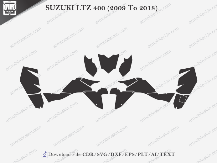 SUZUKI LTZ 400 (2009 To 2018) Wrap Skin Template