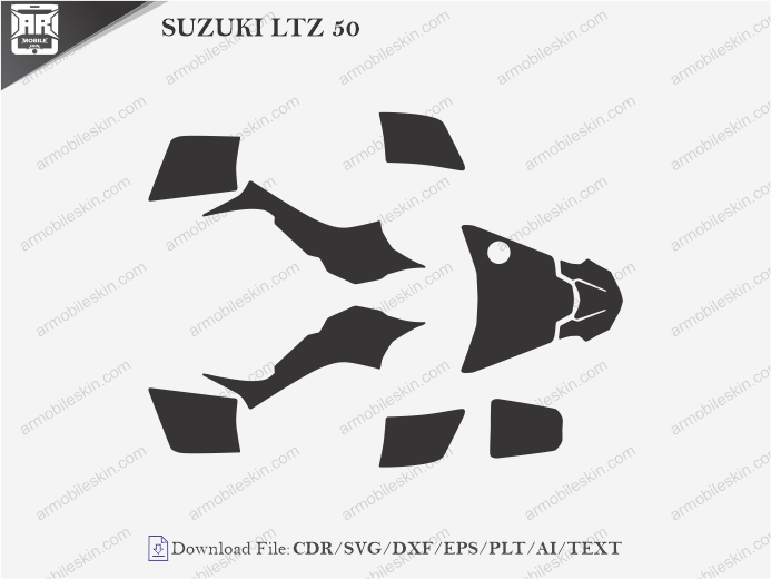 SUZUKI LTZ 50 Wrap Skin Template