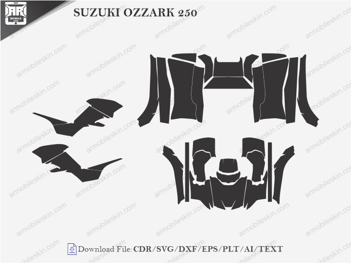 SUZUKI OZZARK 250 Wrap Skin Template