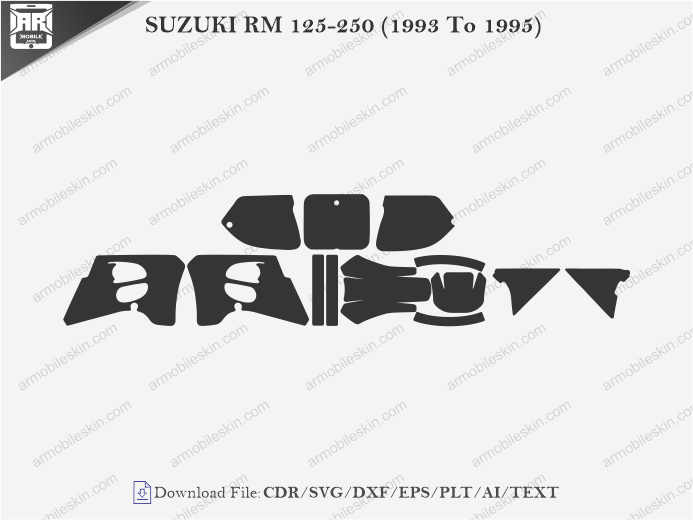 SUZUKI RM 125-250 (1993 To 1995) Wrap Skin Template