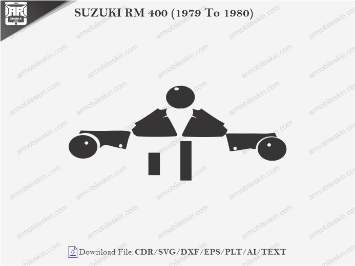 SUZUKI RM 400 (1979 To 1980) Wrap Skin Template