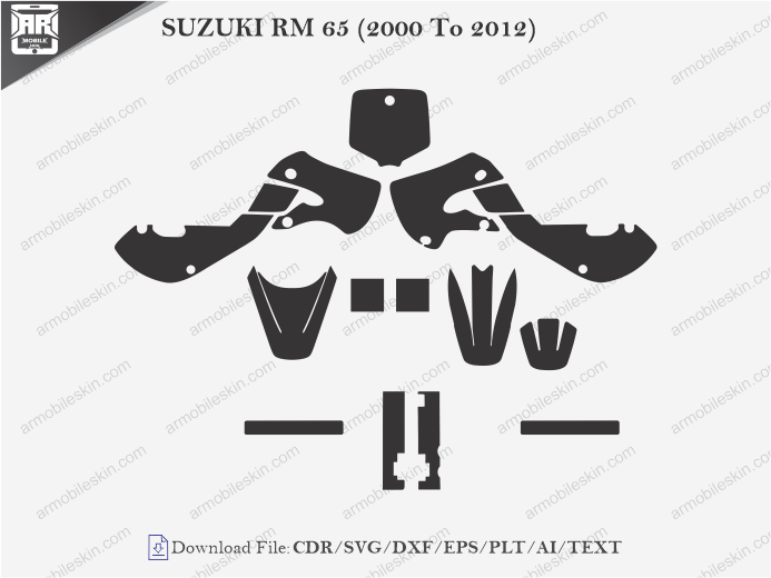 SUZUKI RM 65 (2000 To 2012) Wrap Skin Template
