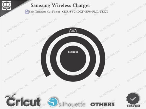 Samsung Wireless Charger Skin Template Vector