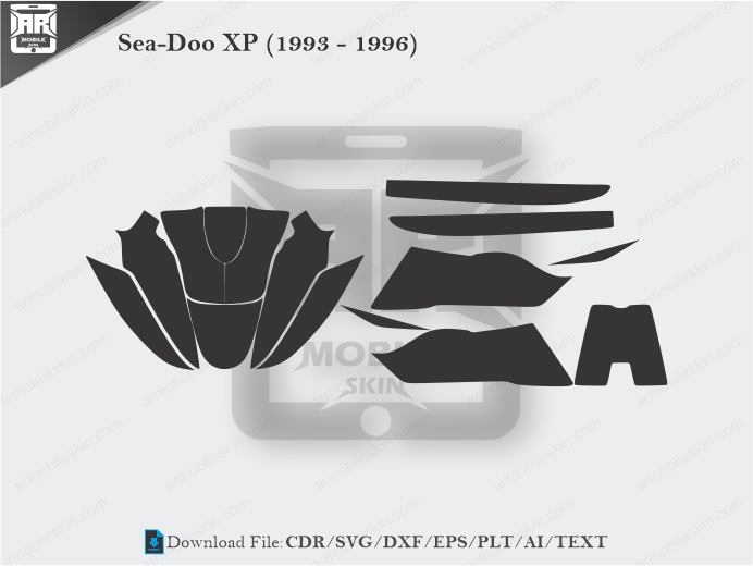 Sea-Doo XP (1993 - 1996) Wrap Skin Template
