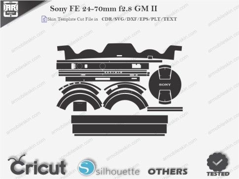 Sony FE 24-70mm f2.8 GM II Skin Template Vector