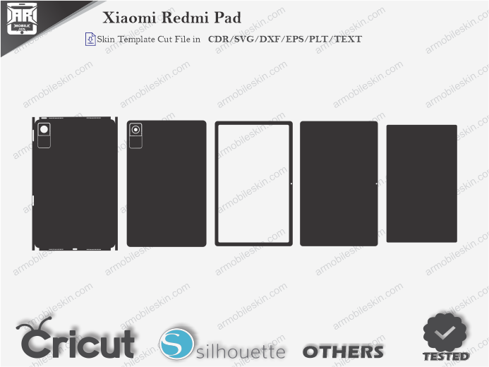 Xiaomi Redmi Pad Skin Template Vector