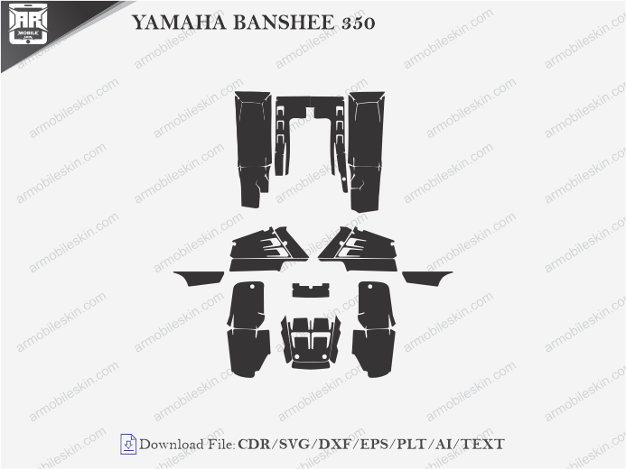 YAMAHA BANSHEE 350 Wrap Skin Template