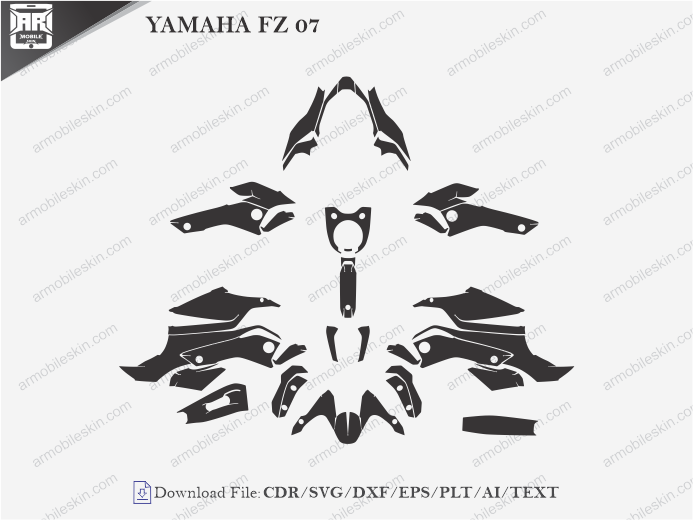 YAMAHA FZ 07 Wrap Skin Template