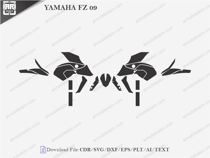 YAMAHA FZ 09 Wrap Skin Template