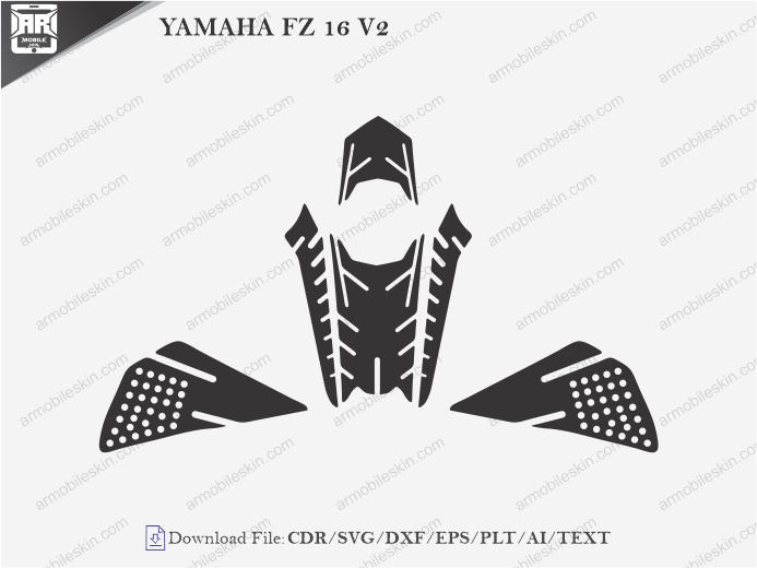 YAMAHA FZ 16 V2 Wrap Skin Template