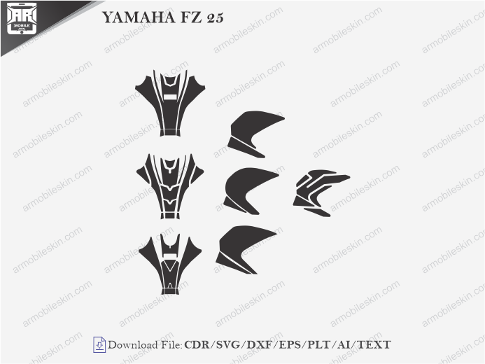 YAMAHA FZ 25 Wrap Skin Template