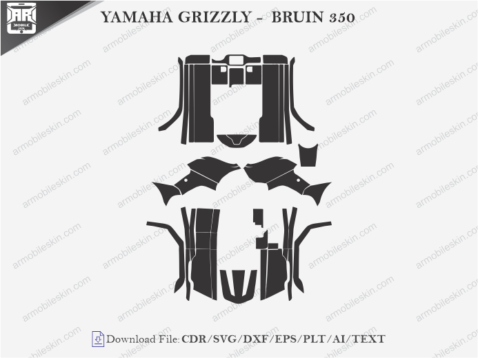 YAMAHA GRIZZLY - BRUIN 350 2016 Wrap Skin Template