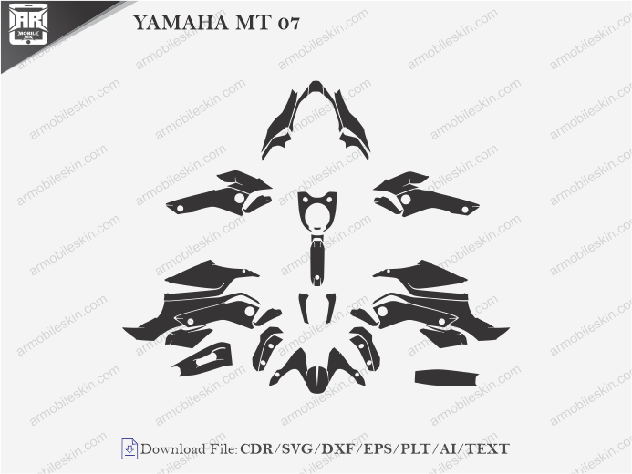 YAMAHA MT 07 Wrap Skin Template