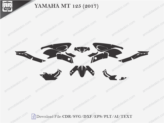 YAMAHA MT 125 (2017) Wrap Skin Template