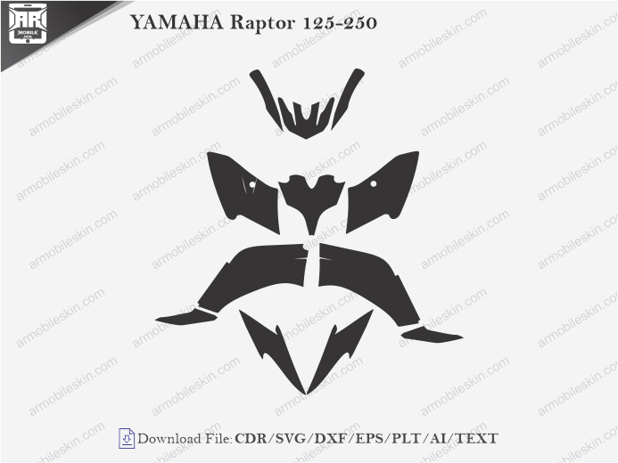 YAMAHA Raptor 125-250 Wrap Skin Template