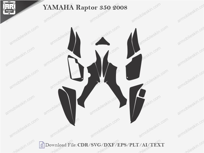 YAMAHA Raptor 350 2008 Wrap Skin Template