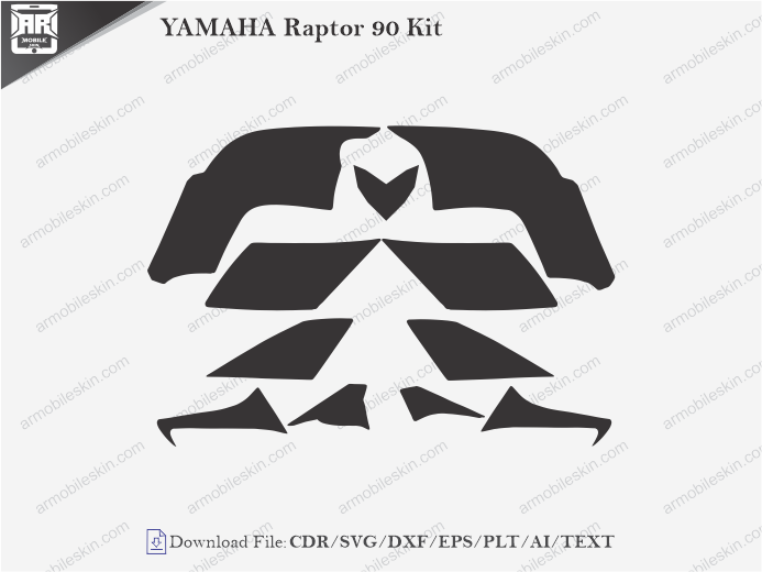 YAMAHA Raptor 90 Kit Wrap Skin Template
