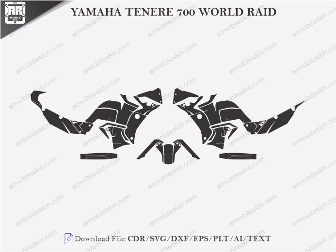 YAMAHA TENERE 700 WORLD RAID Wrap Skin Template