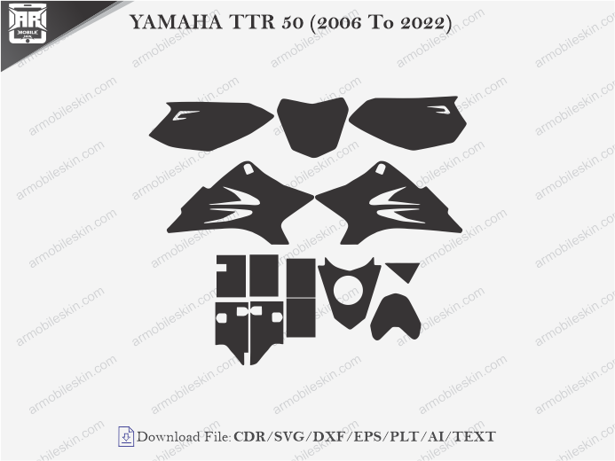 YAMAHA TTR 50 (2006 To 2022) Wrap Skin Template