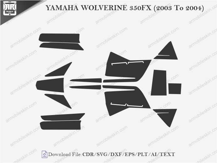 YAMAHA WOLVERINE 350FX (2003 To 2004) Wrap Skin Template