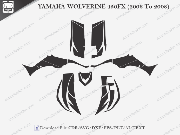 YAMAHA WOLVERINE 450FX (2006 To 2008) Wrap Skin Template