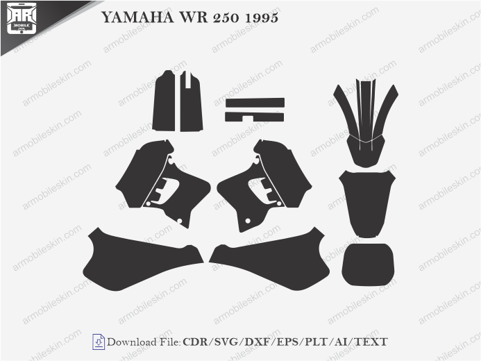 YAMAHA WR 250 1995 Wrap Skin Template