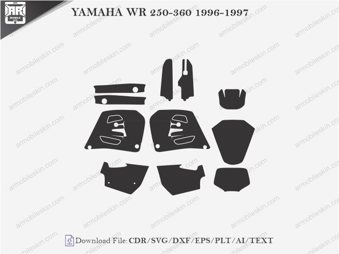 YAMAHA WR 250-360 1996-1997 Wrap Skin Template