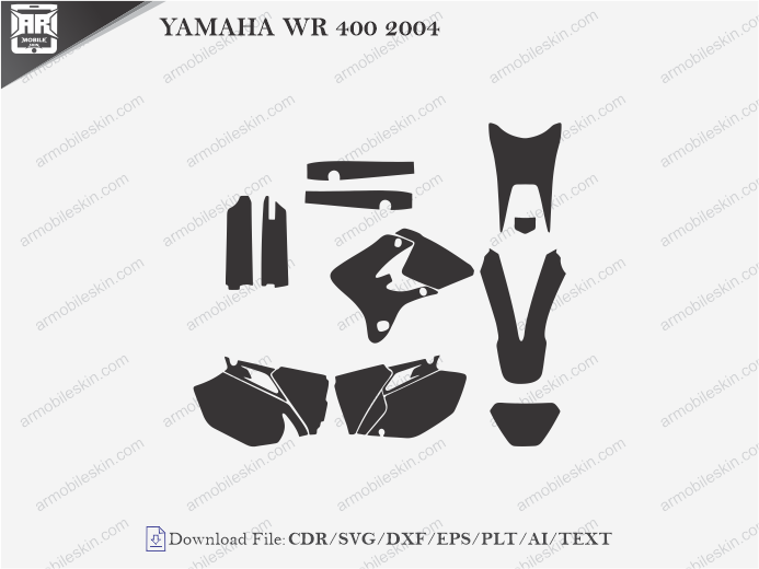 YAMAHA WR 400 2004 Wrap Skin Template