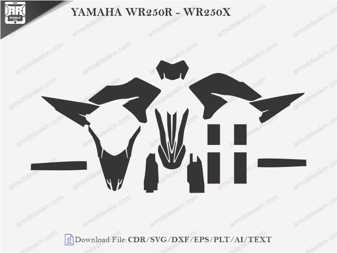 YAMAHA WR250R – WR250X Wrap Skin Template