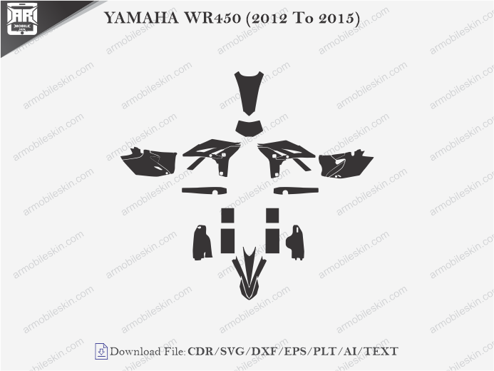 YAMAHA WR450 (2012 To 2015) Wrap Skin Template