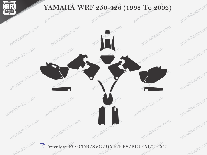YAMAHA WRF 250-426 (1998 To 2002) Wrap Skin Template