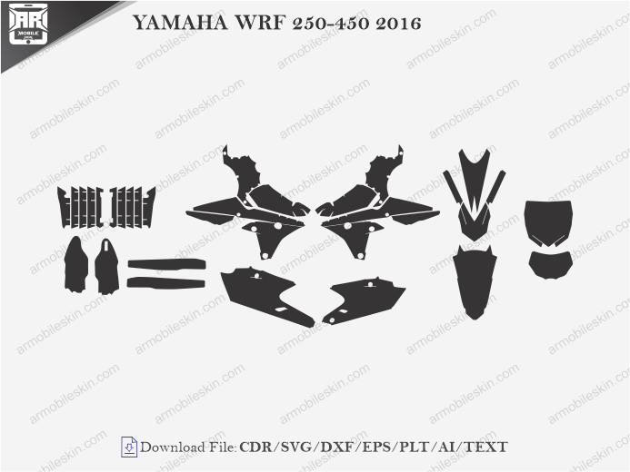 YAMAHA WRF 250-450 2016 Wrap Skin Template