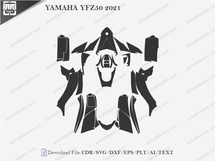 YAMAHA YFZ50 2021 Wrap Skin Template
