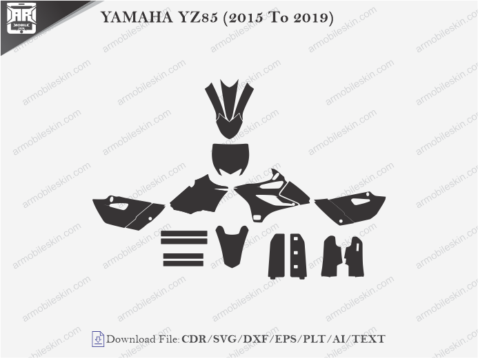YAMAHA YZ85 (2015 To 2019) Wrap Skin Template